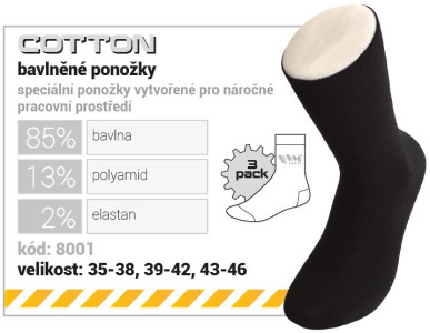 Ponožky VM COTTON 8001 3 p.