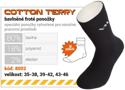 Ponožky VM TERRY 8002 3 p.