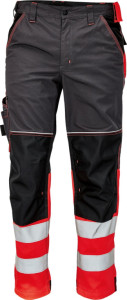 Kalhoty KNOXFIELD HV DW275 do pasu antr/červ