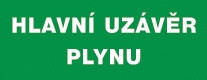 Tabulka 12433 HLAVNÍ UZÁVĚR PLYNU