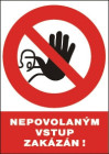 Tabulka 12115 NEPOVOLANÝM VSTUP ZAKÁZ
