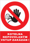 Tabulka 12126 KOTELNA, VSTUP ZAKÁZÁN