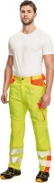 Kalhoty LATTON do pasu HV žlutá/oranžová